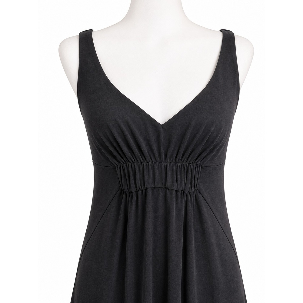 CAbi Black Empire Waist Dress Women's Small Sweetheart Neck Classy LBD Show Off - Picture 3 of 4
